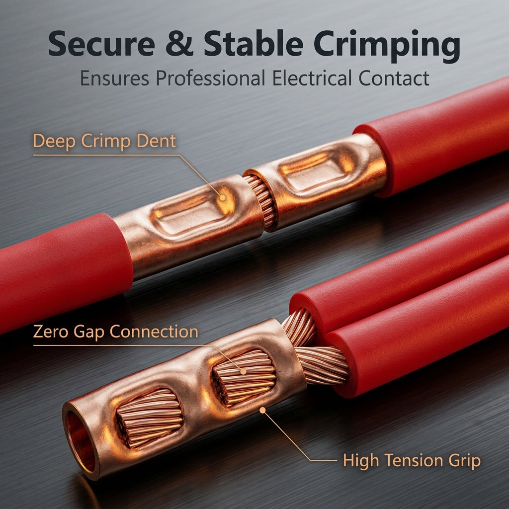 Serplex® 250Pcs Copper Wire Terminal Connectors with Heat Shrink Tubes