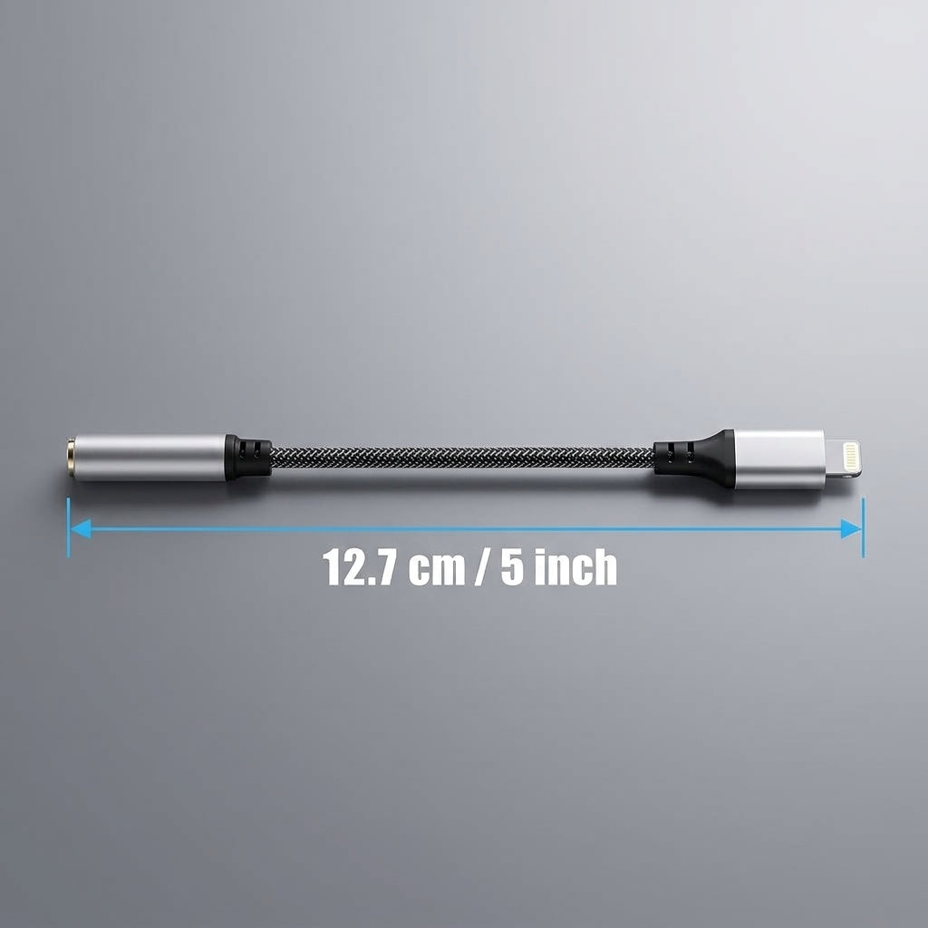 ZORBES® MFi Certified Lightning to 3.5mm Headphone Adapter