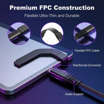 Verilux® Upgrade PD 60W Right Angle USB C Extension Cable