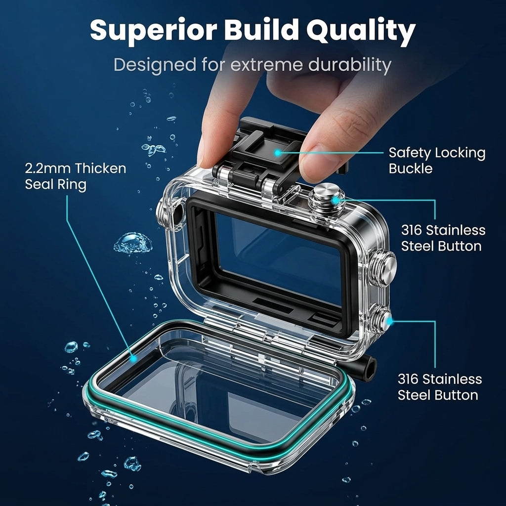 ZORBES® Waterproof Case with Anti Fog Compatible with DJI Action 6