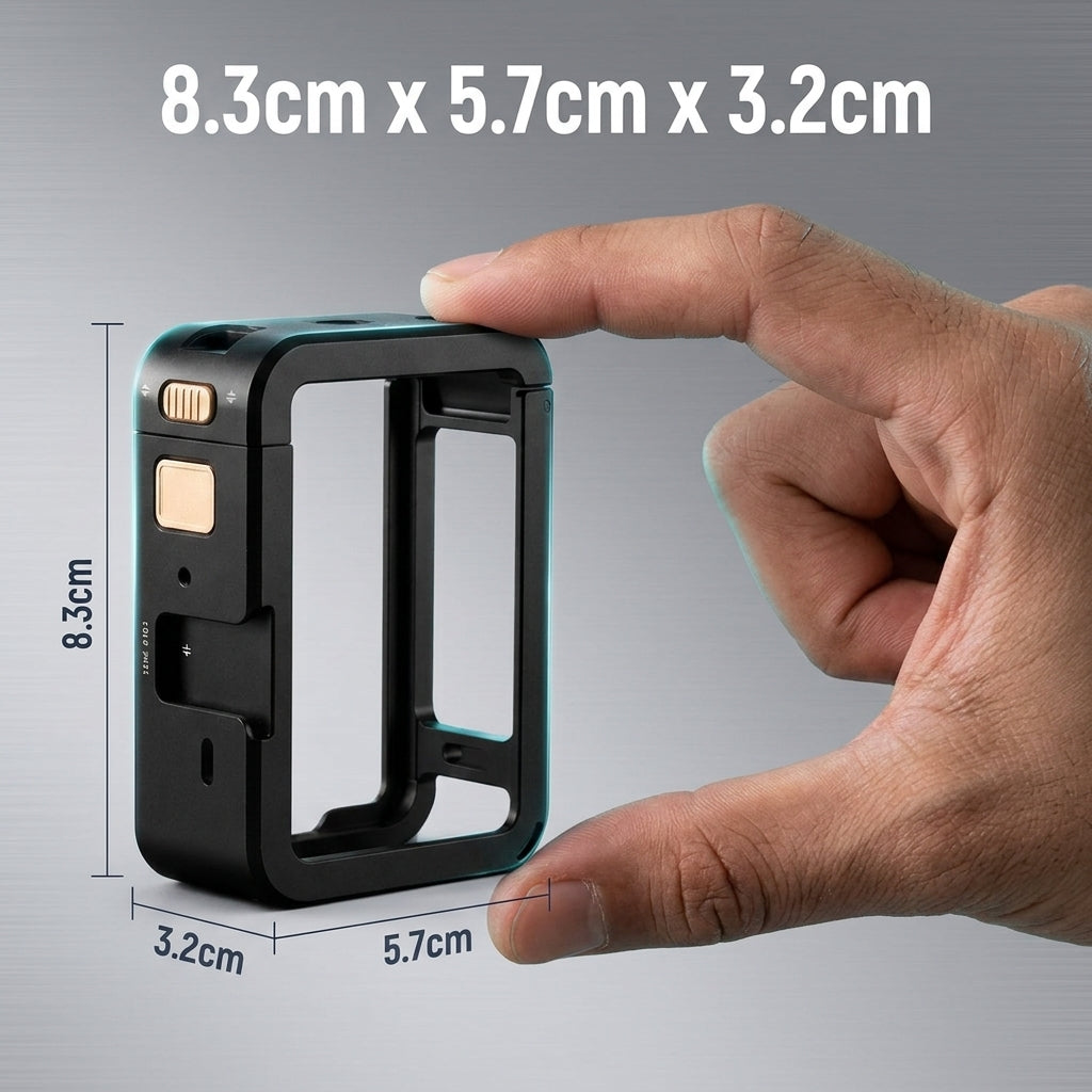 ZORBES® Aluminum Alloy Camera Cage for DJI Action 6 Metal Frame