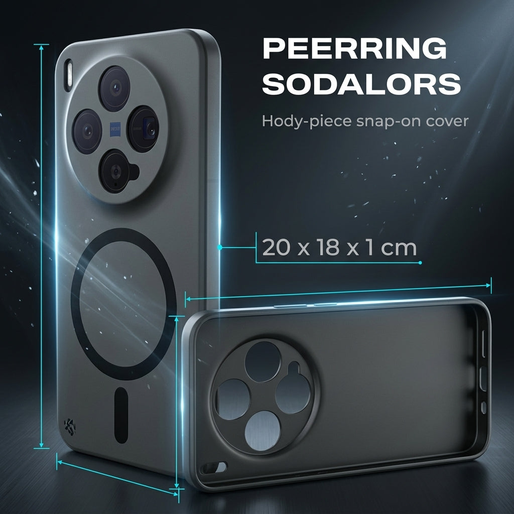 ZORBES® Matte PC Magnetic Case with Lens Protection for Vivo X300