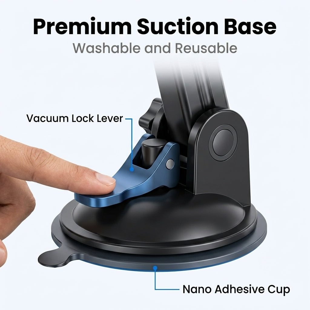 ZORBES® Suction Cup Camera Mount with 360 Ball Head for GoPro