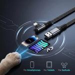 Verilux® 6.6FT Right Angle USB-A to Lightning Cable