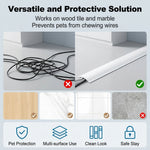 Serplex® 9.8FT Cord Cover Floor Cable Hider with Self Adhesive Backing