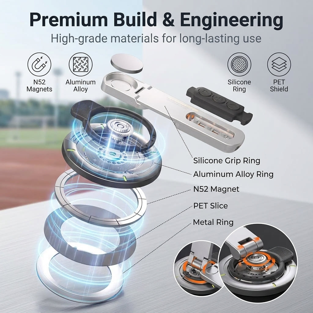 ZORBES® Magnetic Phone Holder Ring Grip 360 Rotating Kickstand