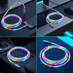 Verilux® PD 65W USB to Type C Cable with Dynamic RGB LED 6.6FT