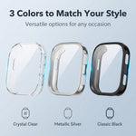 ZORBES® 3 Packs Screen Protector Case Compatible with Amazfit Bip 6
