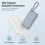 ZORBES® Clear Silicone Case for Xiaomi 10000mAh Built-in Cable Power Bank