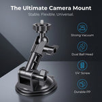 ZORBES® Suction Cup Camera Mount with 360 Ball Head for GoPro