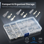 Serplex® 270Pcs Male & Female Spade Terminal Connectors Kit