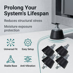 Serplex® 4Pcs Anti Vibration Rubber Pads for Air Conditioner