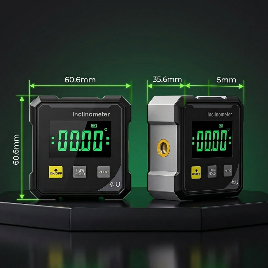 Serplex® Digital LCD Magnetic Angle Gauge with Cross Laser