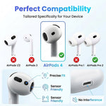 ZORBES® 3 Pairs Silicone Anti-Slip Ear Tips Covers for AirPods 4