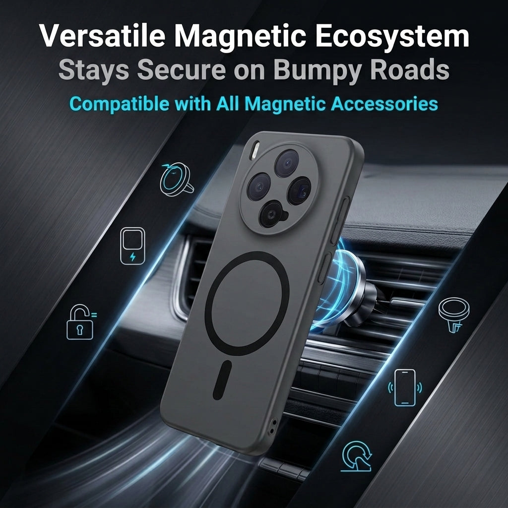 ZORBES® Matte PC Magnetic Case with Lens Protection for Vivo X300