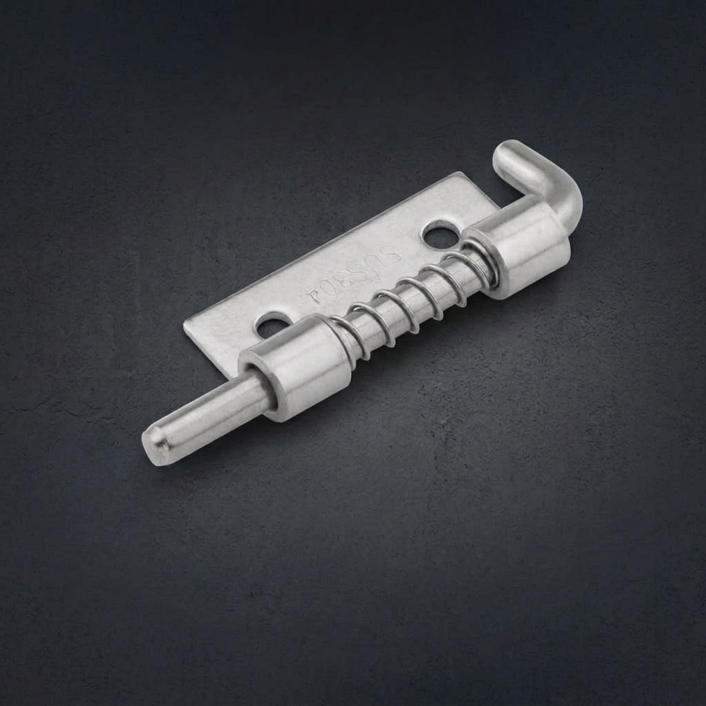 Serplex® 4Pcs Spring Loaded Barrel Bolt Latches Stainless Steel