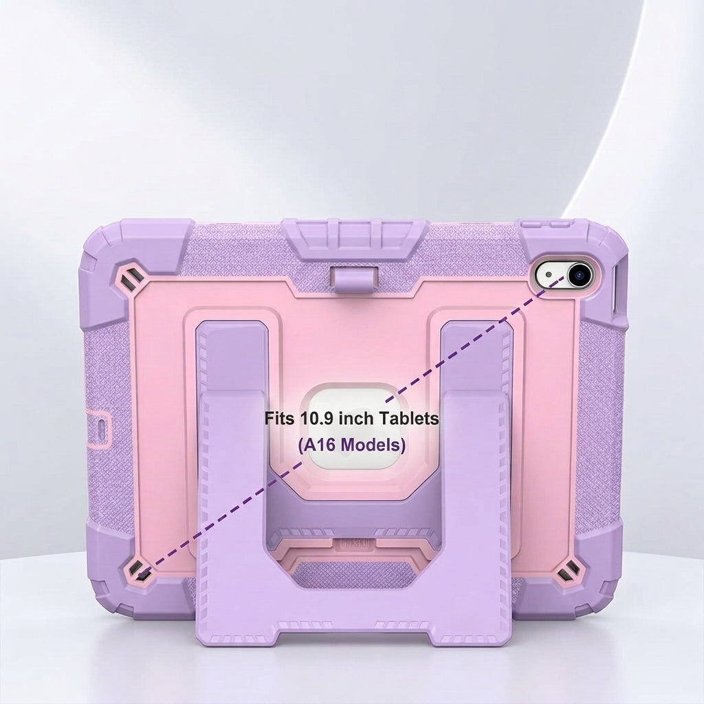 ZORBES® Case for iPad 11th 10th Gen 10.9'' with Strap and Stand
