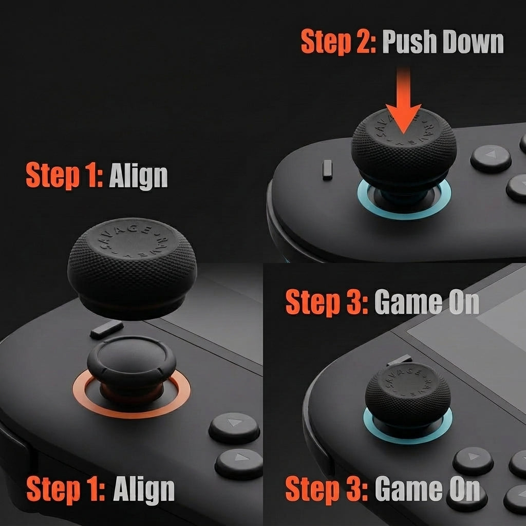 ZORBES® Silicone Thumb Grips for Switch 2 Joy-Con (3 Pairs)