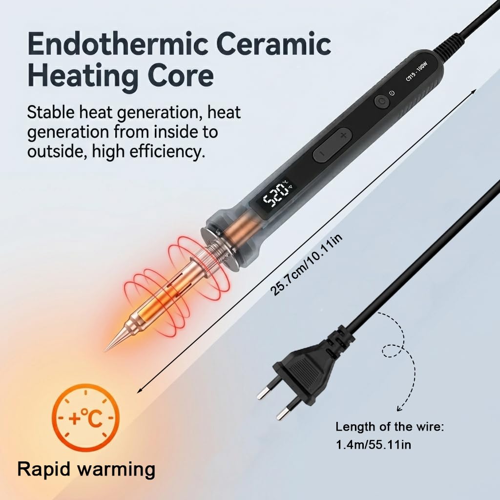 Serplex 100W Soldering Iron Kit with LCD Display