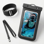 ZORBES® Waterproof Phone Pouch with Armband & Shoulder Strap 4-7"