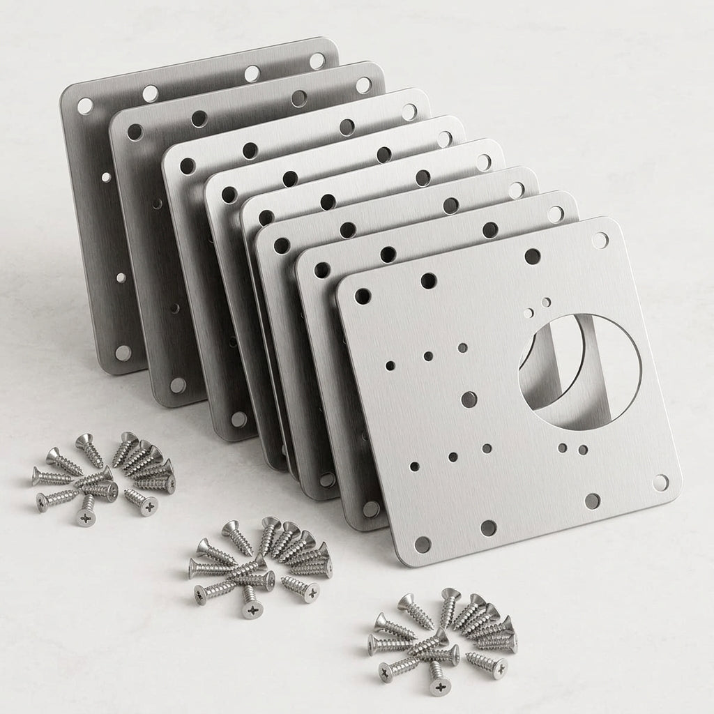 Serplex 8pcs Cabinet Hinge Repair Plate