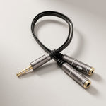 ZORBES® 3.5mm Headphone Mic Y Splitter Cable Male to 2 Female