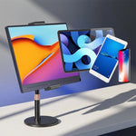 ZORBES® Telescopic Monitor Stand Height Adjustable 360° Swivel
