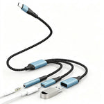 Verilux® 3-in-1 USB-C Splitter and OTG Adapter