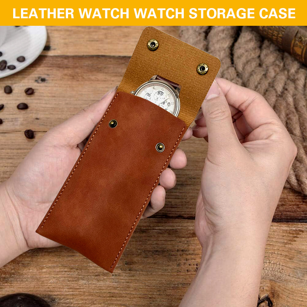 ZORBES® Watch Box Genuine Leather Storage Case