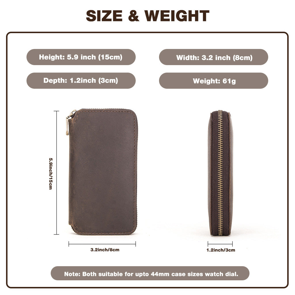 ZORBES® Double Creativity Leather Watch Storage Box