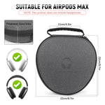 ZORBES® Travel Case for Airpods Max, Fashion Travel EVA Hard Shell Protective Headset Bag with Handle Soft Plush Lining Smart Music Headphones Case