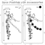 ZORBES® 2Pcs Cute Phone Charms for Girls, Crystal Four-Leaf Clover Mobile Charms for Women Phone Accessories for Girls, Aesthetic Charms Phone Chain Accessories for Phones, Keychains, Bags, Headphones