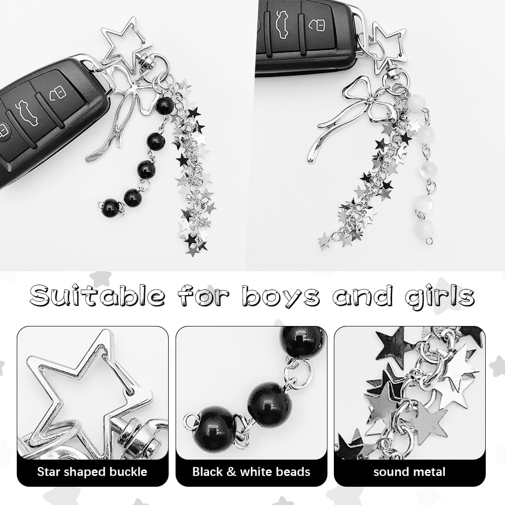 ZORBES® 2Pcs Cute Phone Charms for Girls, Crystal Four-Leaf Clover Mobile Charms for Women Phone Accessories for Girls, Aesthetic Charms Phone Chain Accessories for Phones, Keychains, Bags, Headphones