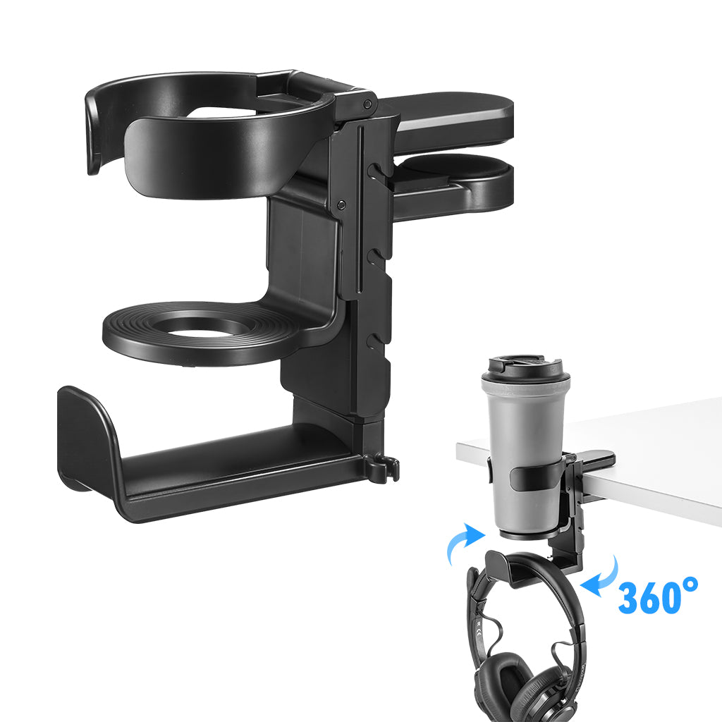 ZORBES® KDD 2 in 1 Headphone Hanger with Desk Cup Holder
