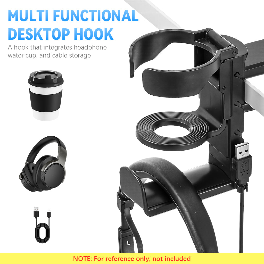 ZORBES® KDD 2 in 1 Headphone Hanger with Desk Cup Holder
