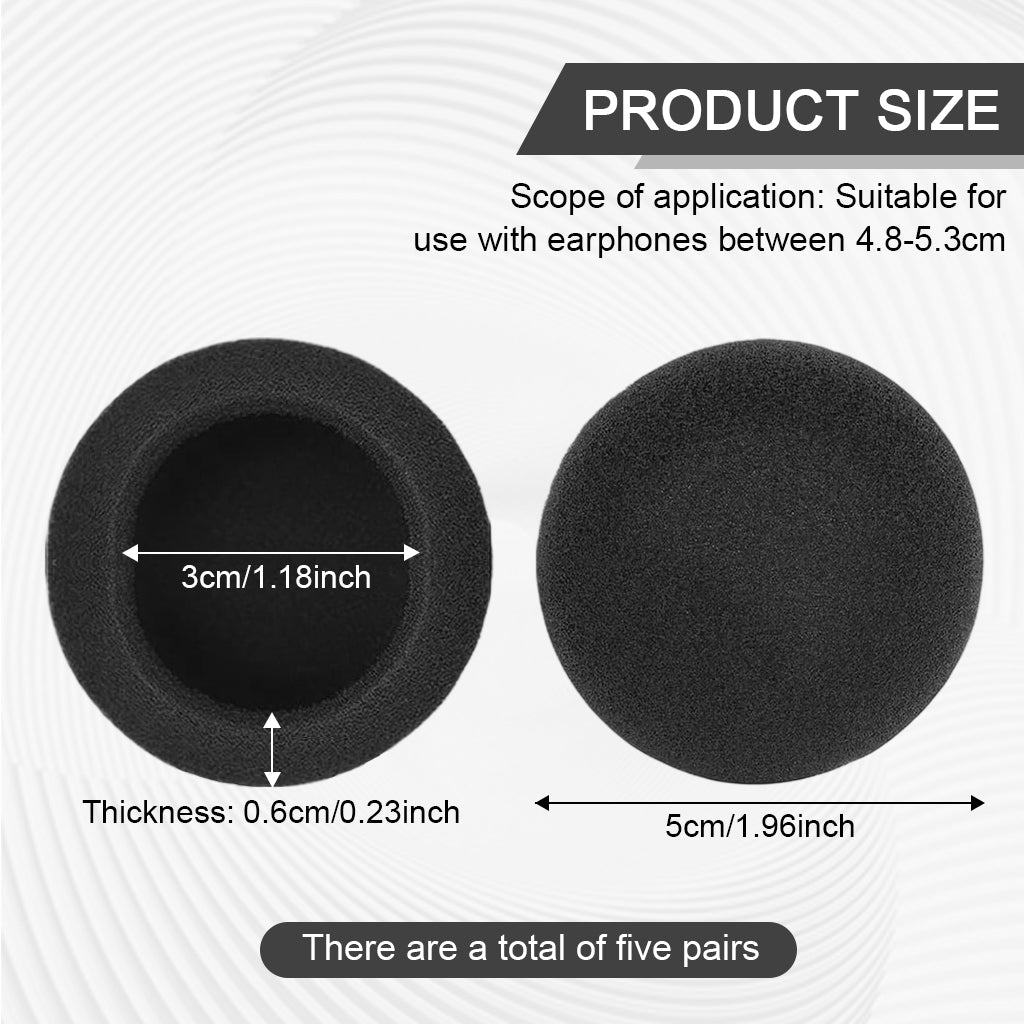 ZORBES® Ear Cushions Foam Replacement for Supra Plus Encore and Most Standard Size Office Telephone Headsets