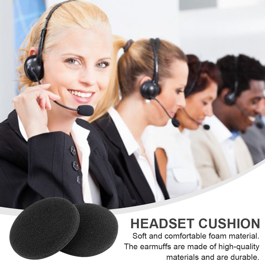 ZORBES® Ear Cushions Foam Replacement for Supra Plus Encore and Most Standard Size Office Telephone Headsets
