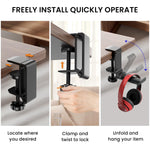 ZORBES® 1PCS Headphone Stand Hanger Holder, Foldable Aluminum Desk Headphone