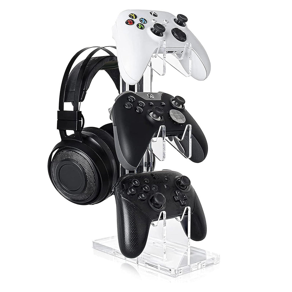 ZORBES® Universal 3 Tier Controller Stand and Headset Stand for Xbox ONE X Switch PS4 PS5 PC