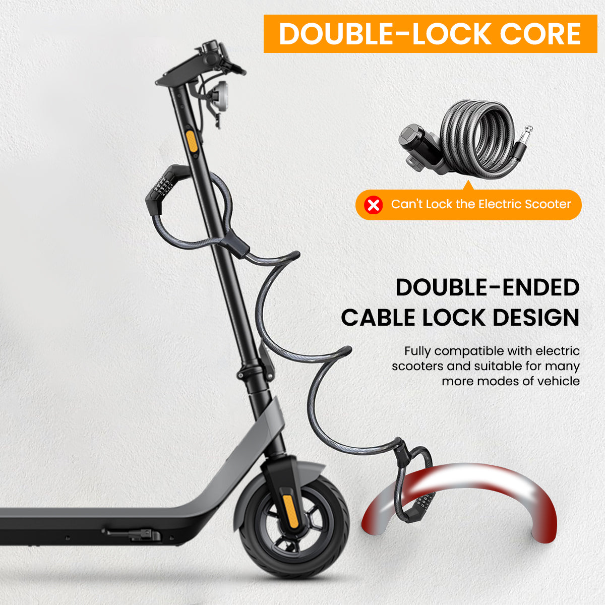 ZORBES® Scooter Lock, Bike Locks