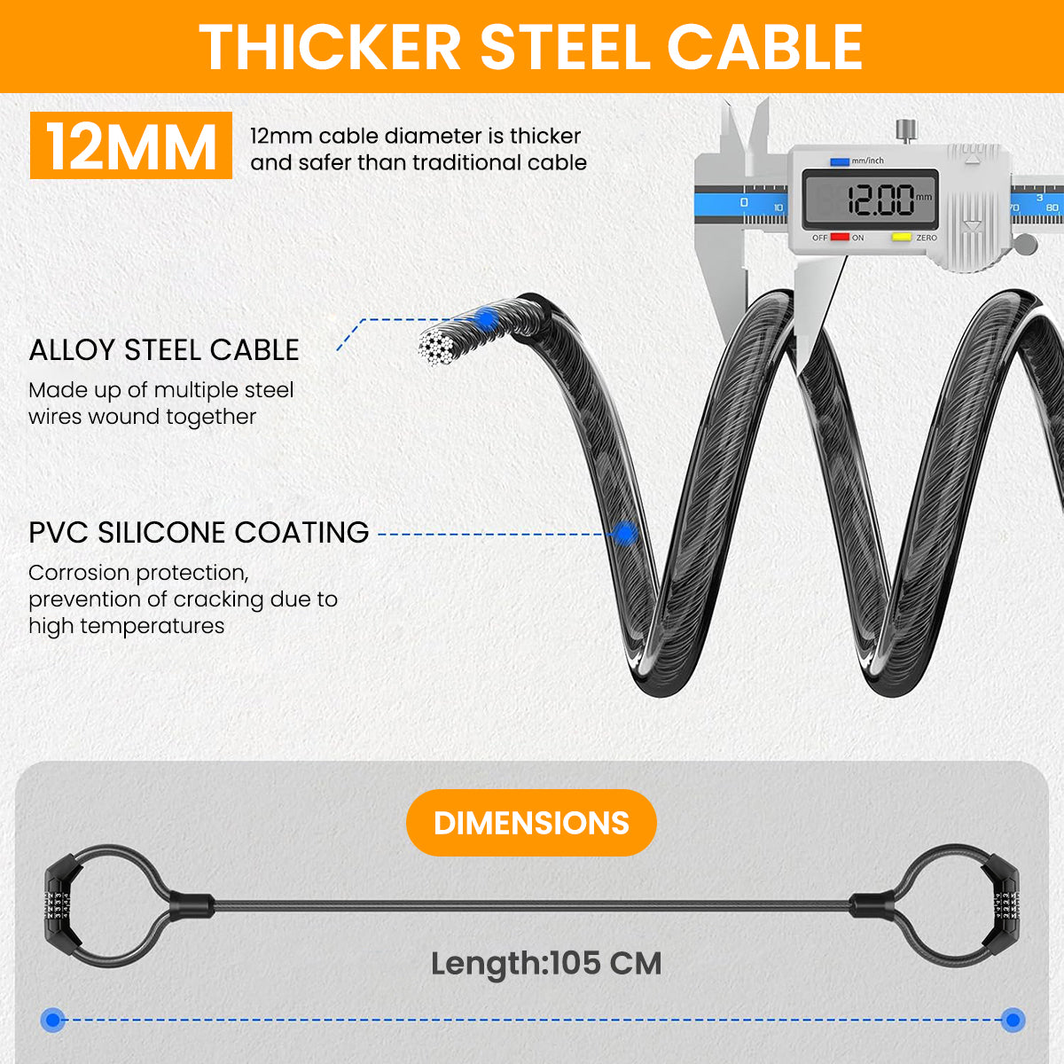ZORBES® Scooter Lock, Bike Locks