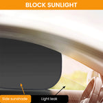 ZORBES® Car Sun Shields Sun Shade for Window, Car Driver's Window Sun Shields Suction Cup Detachable Sun Blackout UV Protection Window Shield, Pack of 4Pcs, 17.72x14.57 inches