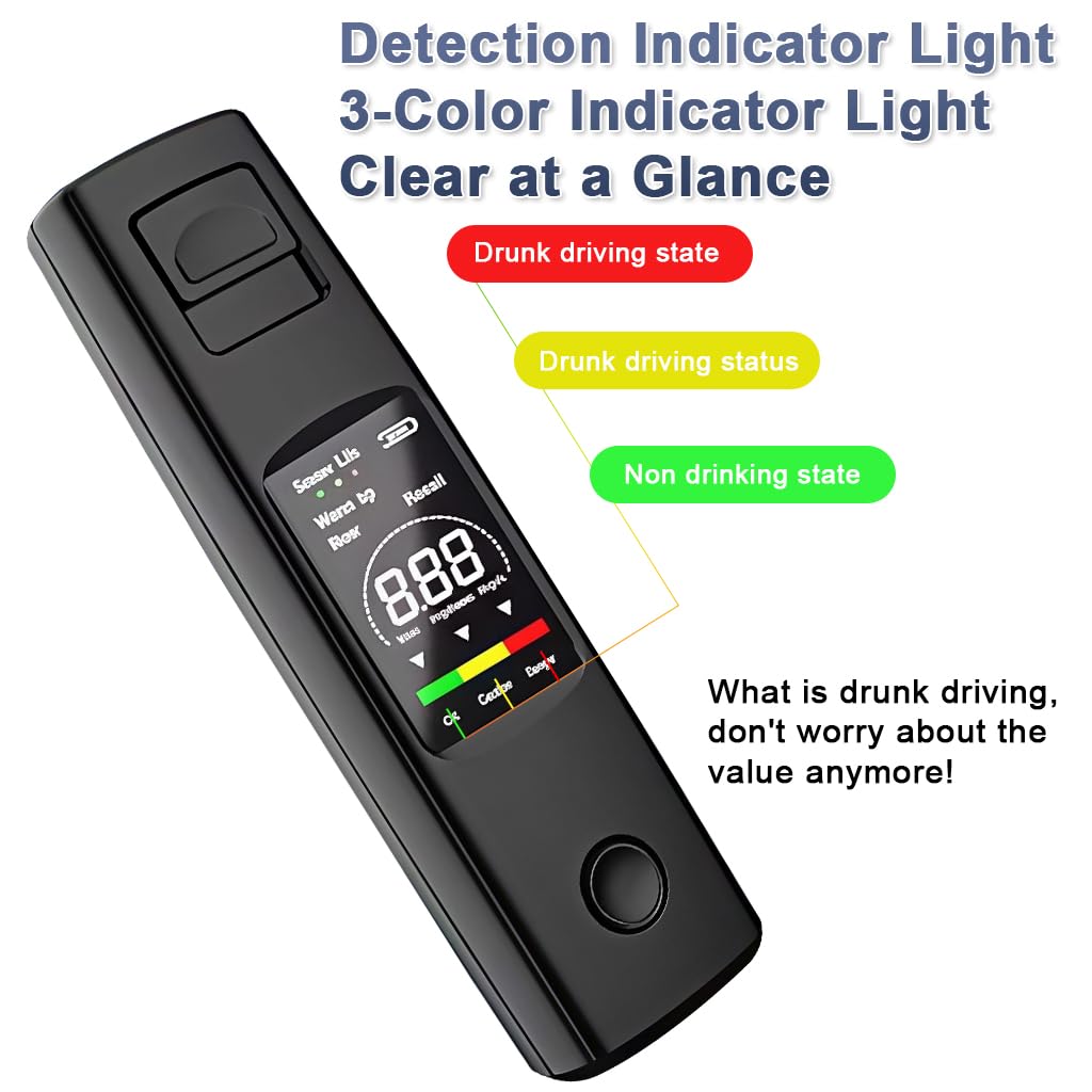 ZORBES® Breathalyzer, Upgraded Portable Professional High-Accuracy