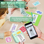 ZORBES® Portable Thermal Printer, Mini Stick Printer, Bluetooth Pocket Printer Compatible