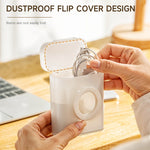 Verilux® Travel Cable Organizer Storage Box with Folding Phone Stand Multi Cable Storage Organizer for Charging Cable, USB Cable, Data Cable, Charger Adapter, Earbuds, 7.8x4.9x9.3cm