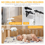 ZORBES® 9.8 inches Flexible Baby Monitor Clip Camera Mount 1/4" Threaded Hole, Flexible Gooseneck Baby Monitor Mount Stand Compatible with Infant Optics DXR-8 and DXR-8 PRO Video Baby Monitor Camera
