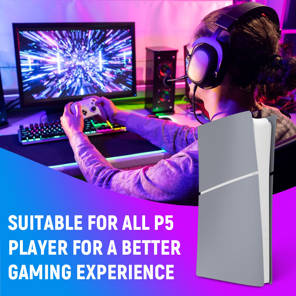 ZORBES® Limited Edition Replacement Faceplates Skin &30th Anniversary Sticker ABS Cover Shell for PS5 Slim Console, Console Cover Face Plate Shell, 30th Anniversary Limited Edition Bundle