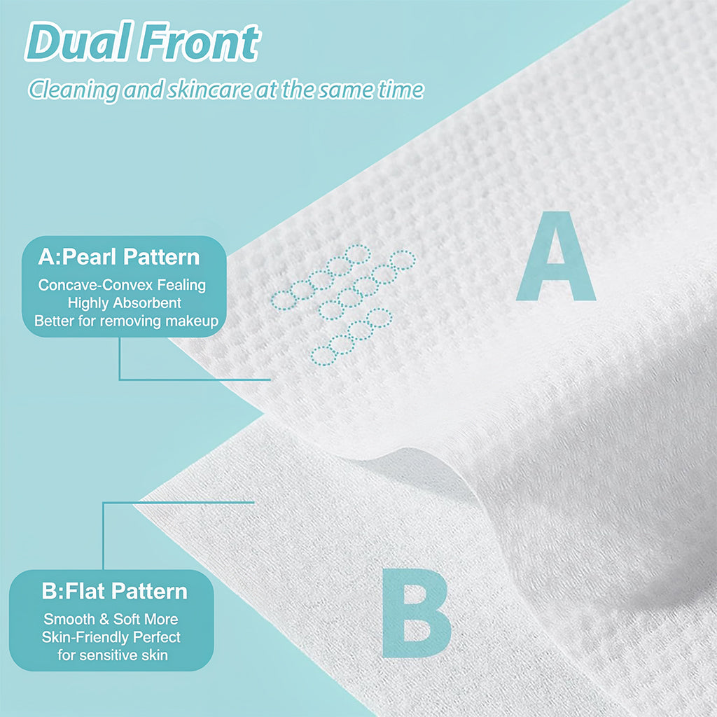 ZORBES® Toallitas faciales secas, pañuelos multiusos para el cuidado de la piel del rostro y desmaquillantes
