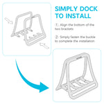 ZORBES® Desk Laptop Holder Laptop Rack Holder Organizer for Pad, Laptop, Triangle Vertical Device Cooling Rack Universal Desk Organizer Bracket for Laptop, Tablet