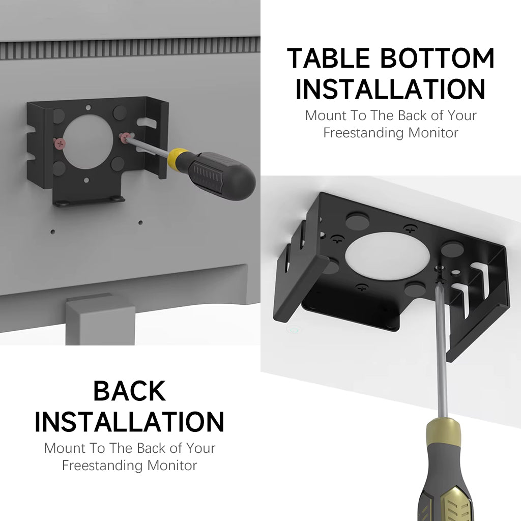 ZORBES® Mac Mini M4 Mount, Under Desk Holder for Mac Mini M4, Screw Fixed Wall Mount Metal Bracket Rack for 2024 Mac Mini M4, Organizer Rack for Mac Mini M4 Accessories